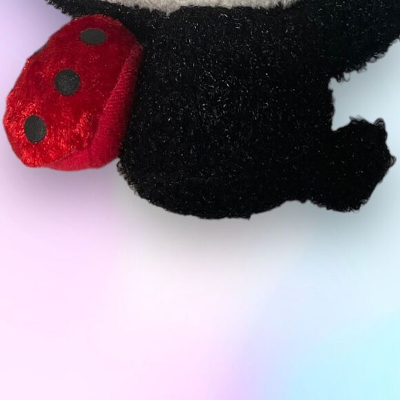 2006 Sanrio Hello Kitty 5" Ladybug Clip Grabber Mascot Plush Toy Partner - Picture 5 of 10